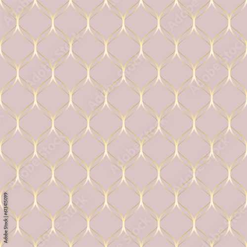 Pink gold mesh wallpaper pattern. wrapping paper background
