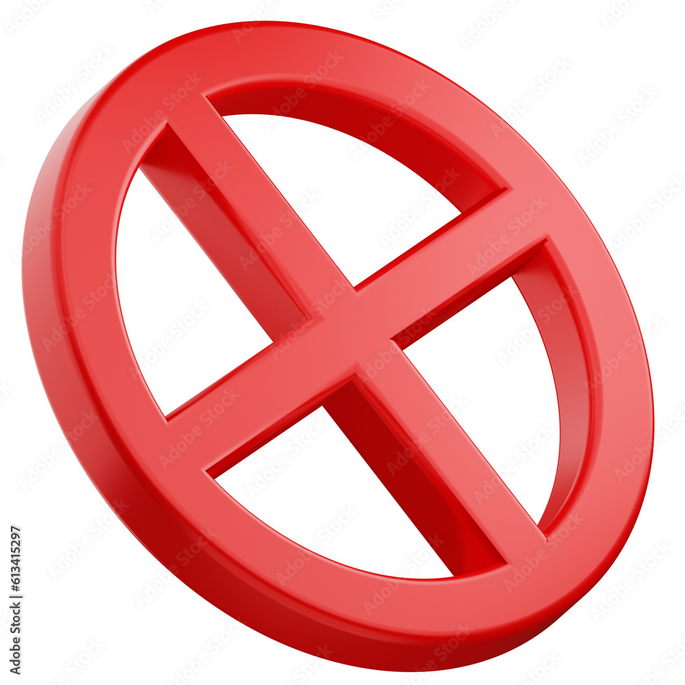 prohibited sign 3d icon prohibited sign 3d icon