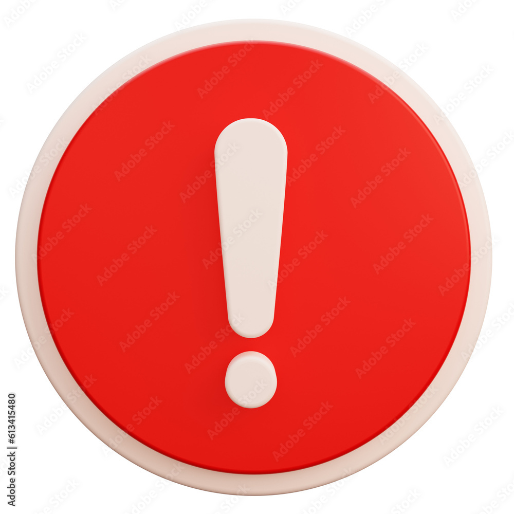 red exclamation mark warning 3d sign red exclamation mark warning 3d sign