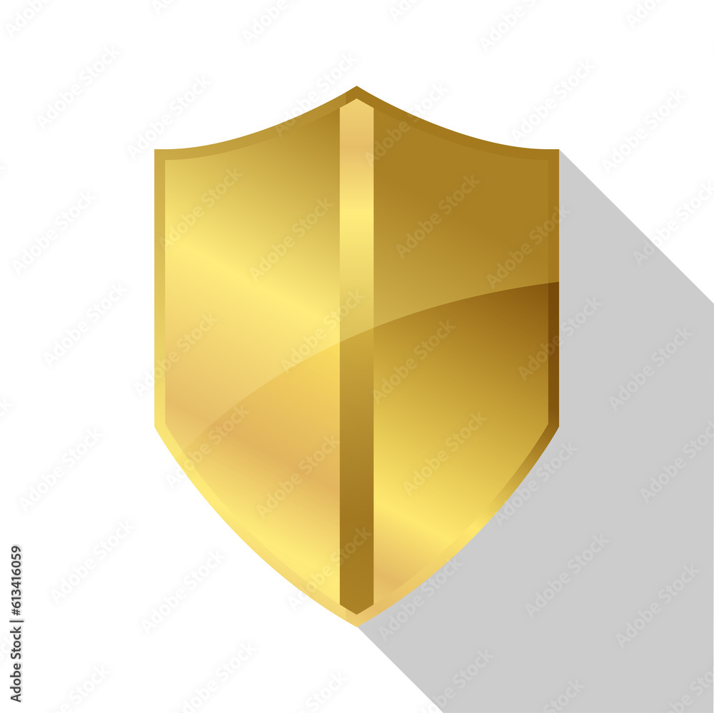 Golden Badge on white background. Vector illustration. Golden Badge on white background. Vector illustration.
