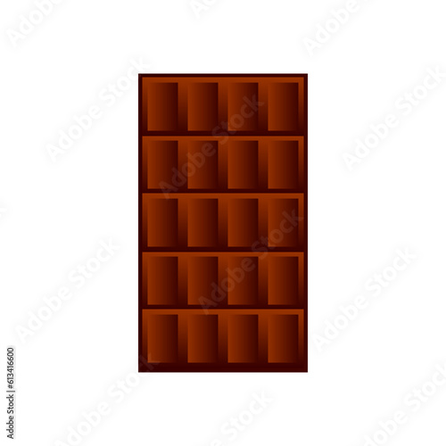 Chocolate icon on white.