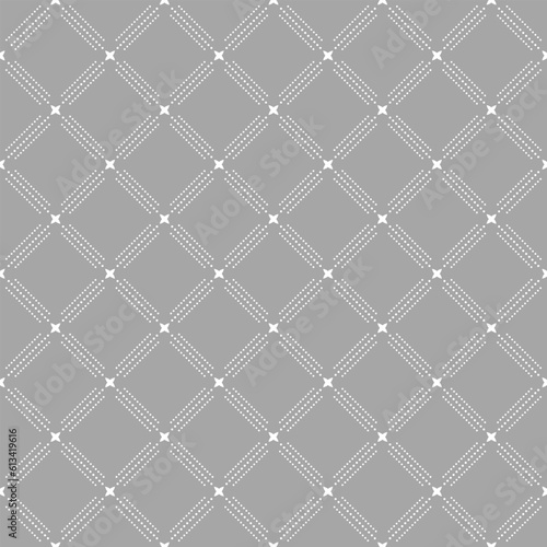 Geometric dotted vector dotted gray and white pattern. Seamless abstract modern texture for wallpapers and backgrounds
