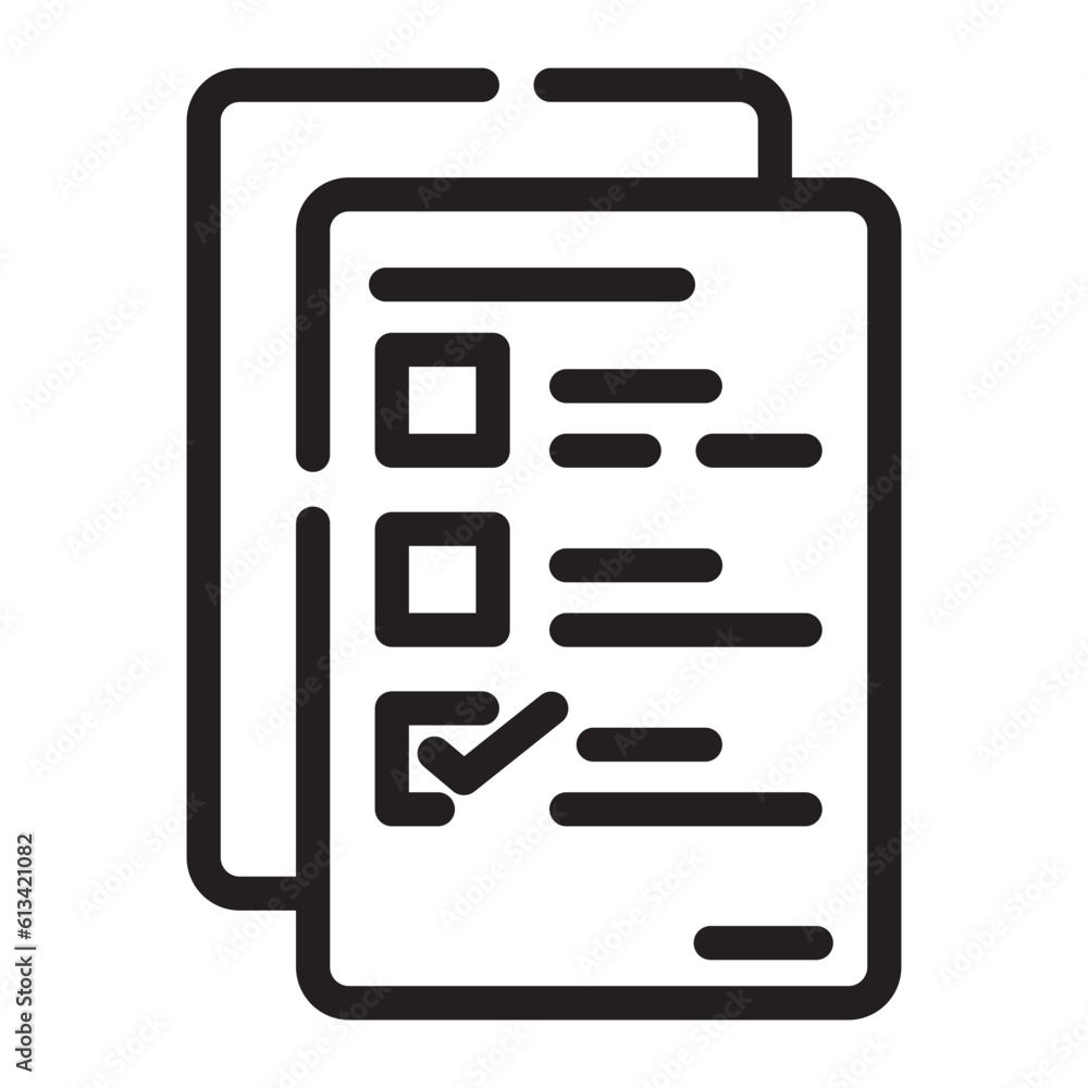 exam Line Icon exam Line Icon