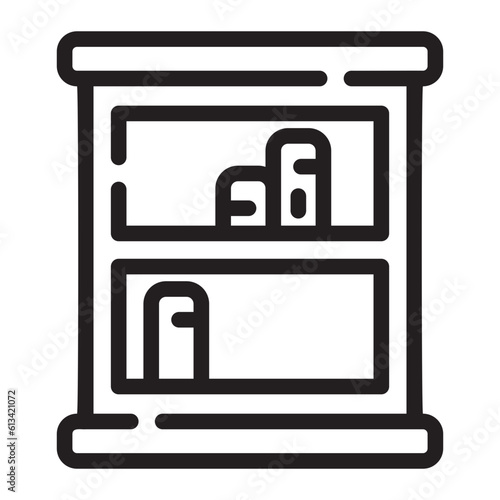 bookshelf Line Icon