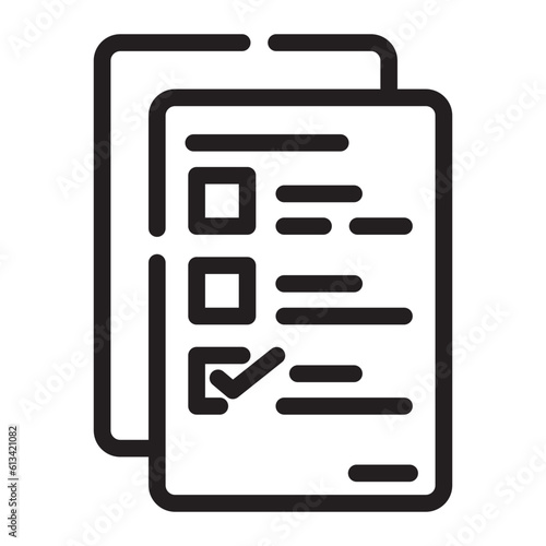 exam Line Icon