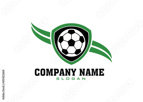 Soccer Logo with shield, American Logo Sports