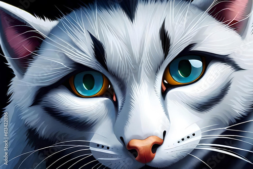 a cat s mesmerizing eyes  capturing their vibrant colors and depth