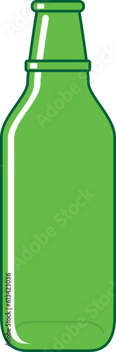 Icon of empty green glass bottle