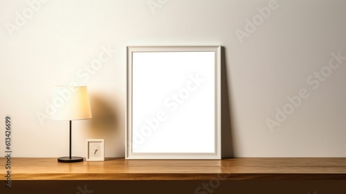 Wallpaper Mural Blank white Thin Poster Frame mock up Torontodigital.ca