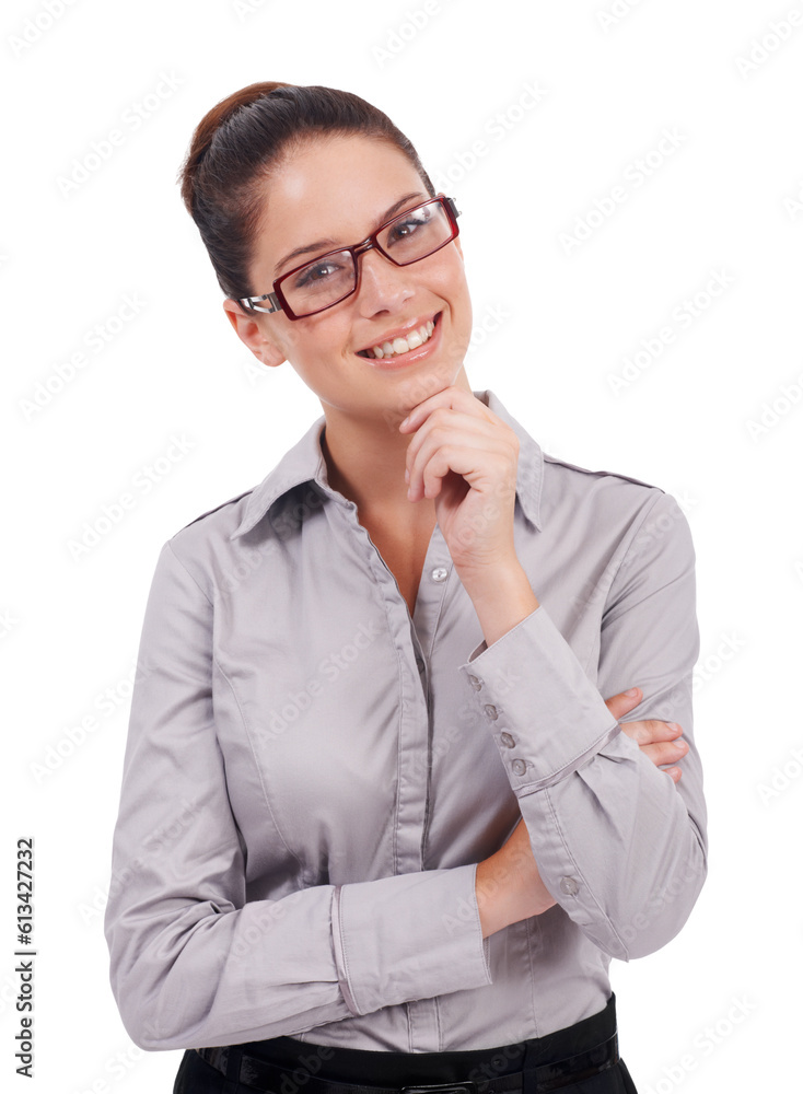 Spectacles, crossed arms and portrait of a businesswoman with success, confidence and leadership. Happy, smile and professional corporate female lawyer isolated by a transparent png background. Spectacles, crossed arms and portrait of a businesswoman with success, confidence and leadership. Happy, smile and professional corporate female lawyer isolated by a transparent png background.