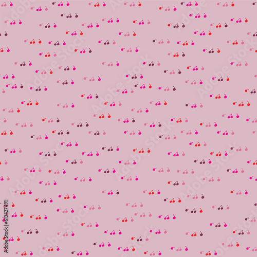 little cherry seamless vector simple pink pattern
