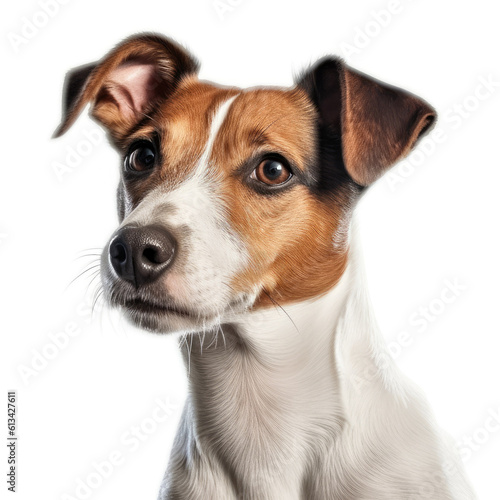 jack russell dog isolated on white background, ai generative © mariof