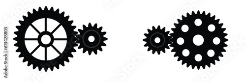 gear icon, Gear Settings symbol, cogwheel, Vector Illustration