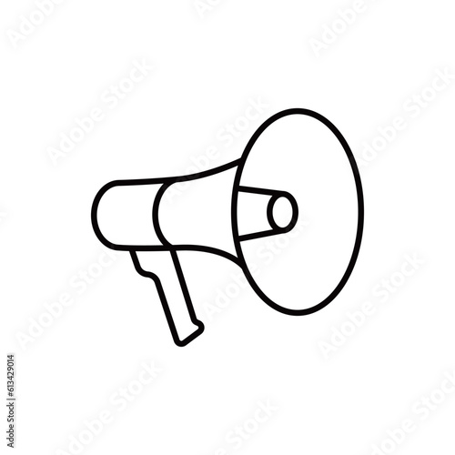 Megaphone Icon Vector Logo Design Template.