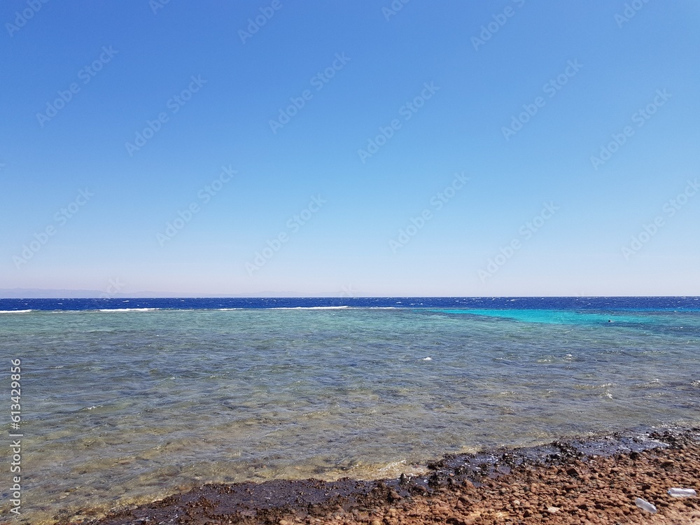 Sea, beach and sky Dahab Egypt Blue Hole
