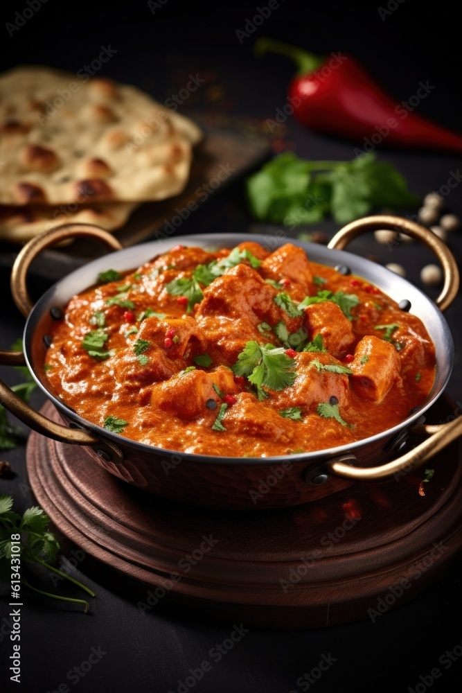 Premium butter chicken food cuisine