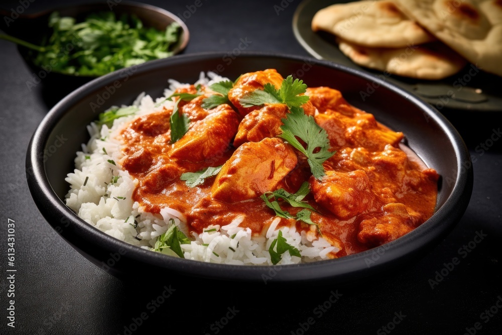 Premium butter chicken food cuisine