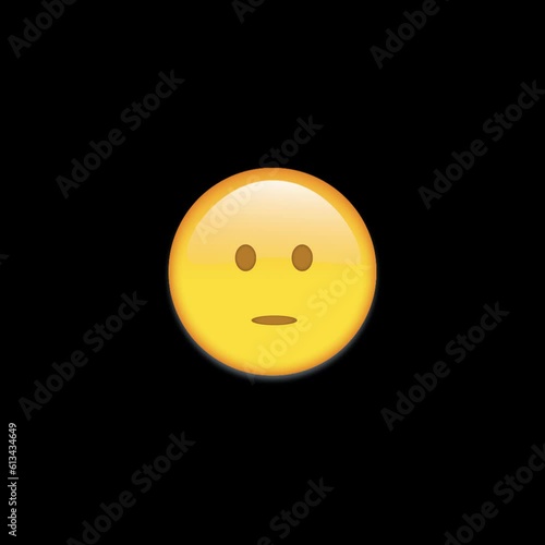 'Surprised' Animated Emoji with transparant alpha background, ready to be used on your footage.