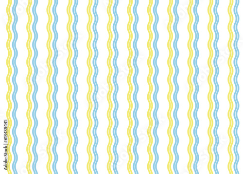 波模様のシンプルなパターン、ベクター背景素材
