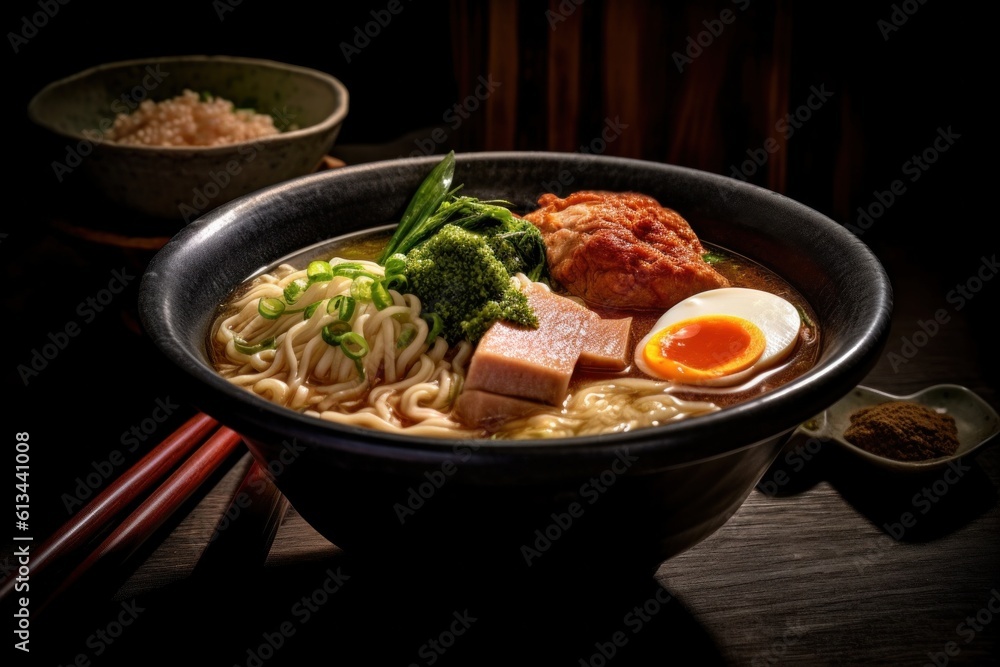 Premium Japanese ramen served in a bowl