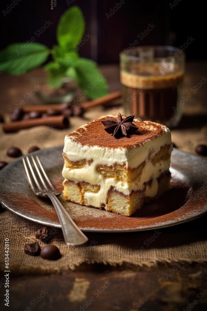 Premium tiramisu cake desert Premium tiramisu cake desert