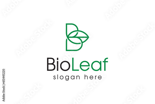 Bio Leaf - Letter B Logo