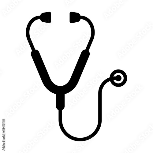 Stethoscope icon vector on trendy design
