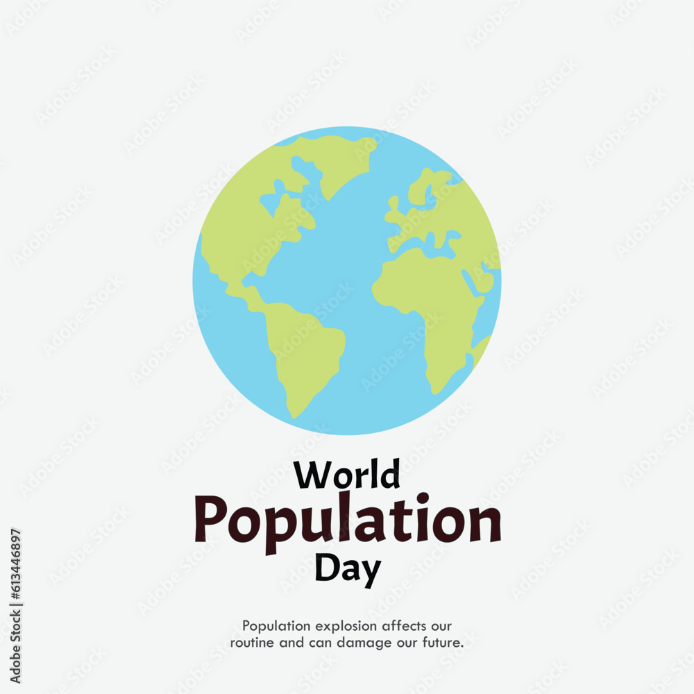 World Population Day Illustration World Population Day Illustration