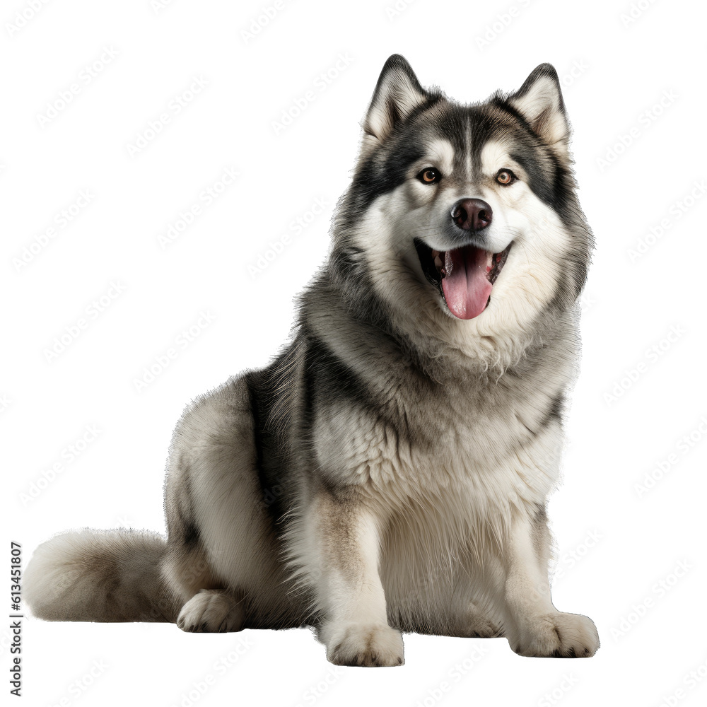 Siberian husky isolated on transparent background. Siberian husky isolated on transparent background.