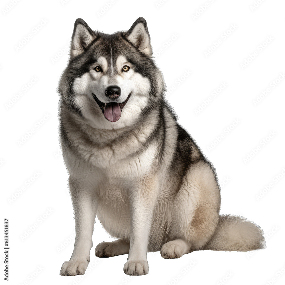 Siberian husky isolated on transparent background. Siberian husky isolated on transparent background.