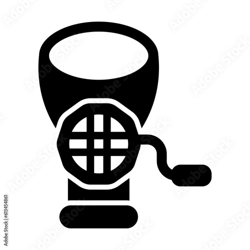 Mincer Glyph Icon Design