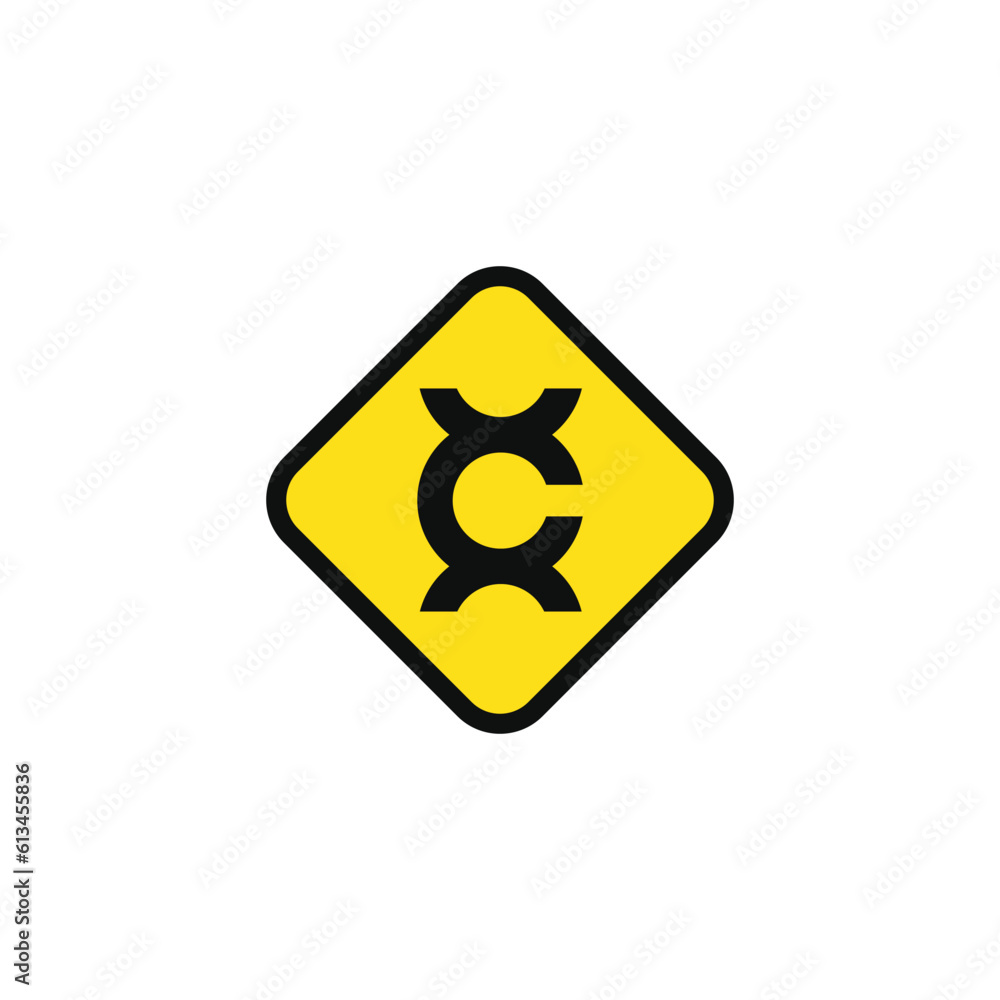 Carcinogen caution warning symbol design vector Carcinogen caution warning symbol design vector
