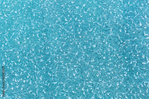 Ice flowers and frozen macro view. Soft focus.