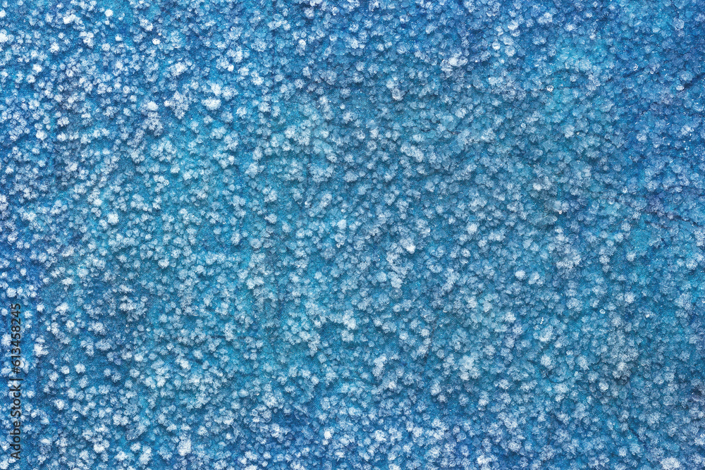 Frozen raindrops, freezing rain close-up.Winter abstract white and blue background. Frozen raindrops, freezing rain close-up.Winter abstract white and blue background.