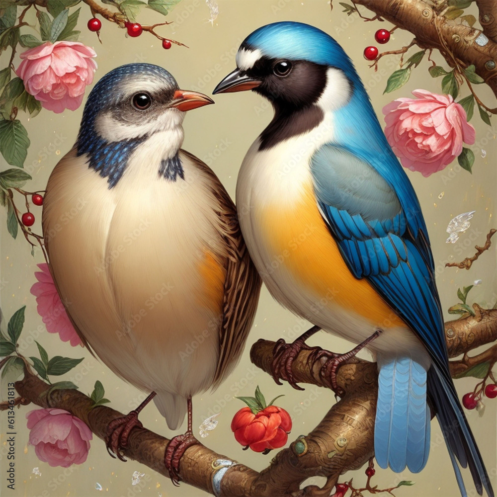 birds on the tree Generative AI birds on the tree Generative AI