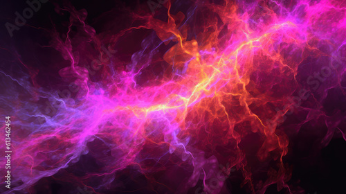Neon lightning background wallpaper  generative AI