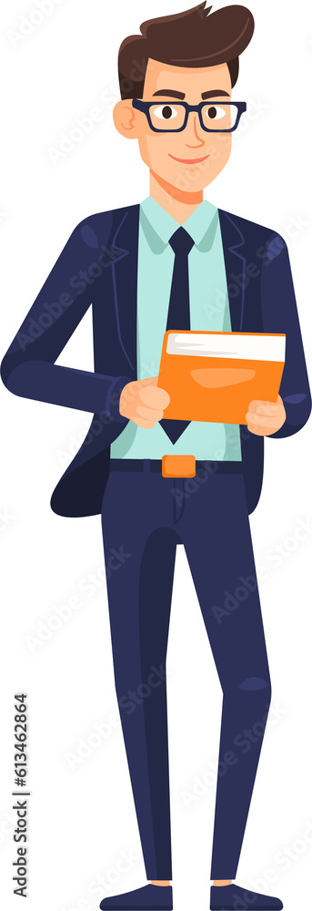 Businessman. flat style cartoon illustration. Businessman. flat style cartoon illustration.