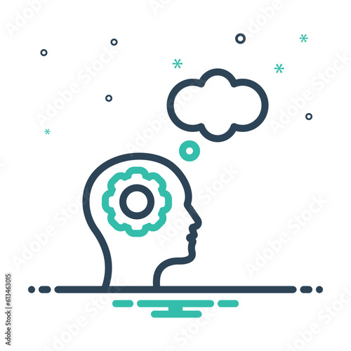 Mix icon for thoughts 