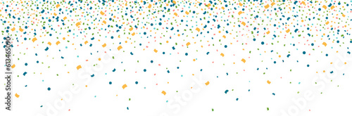 Fête, confettis et cotillons - Bannière festive - Éléments vectoriels éditables colorés autour de la célébration de fêtes  - Couleurs vives et joyeuses - Festivités - Arrière-plan - Motifs photo