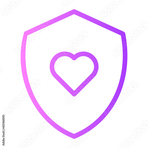 security system gradient icon