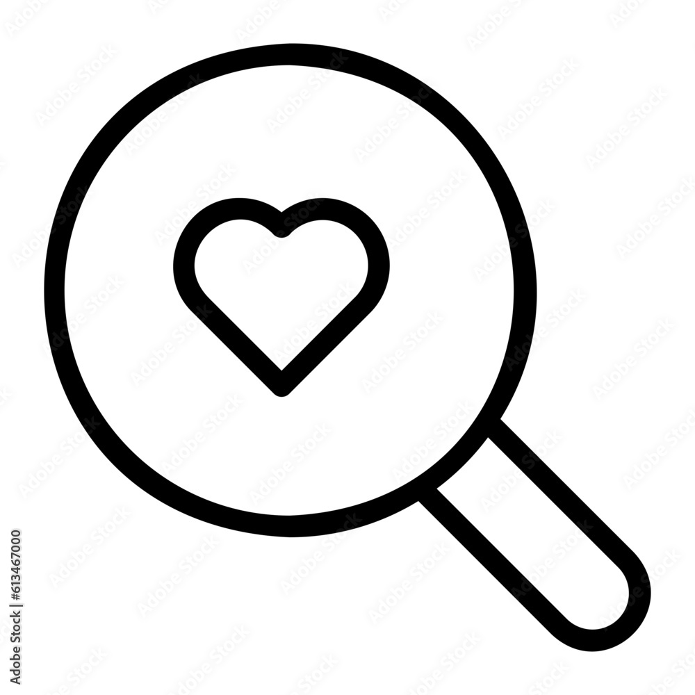 loupe line icon loupe line icon