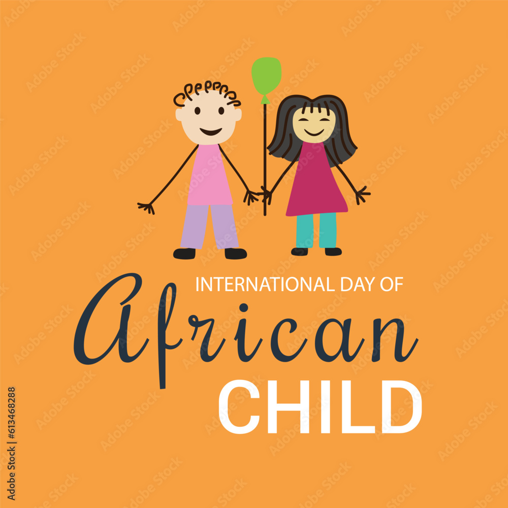 Vector illustration of a Background for International Day Of African Child. Vector illustration of a Background for International Day Of African Child.