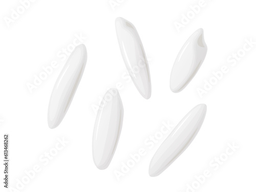 Rice grains. Ingredient for food, rolls, sushi.