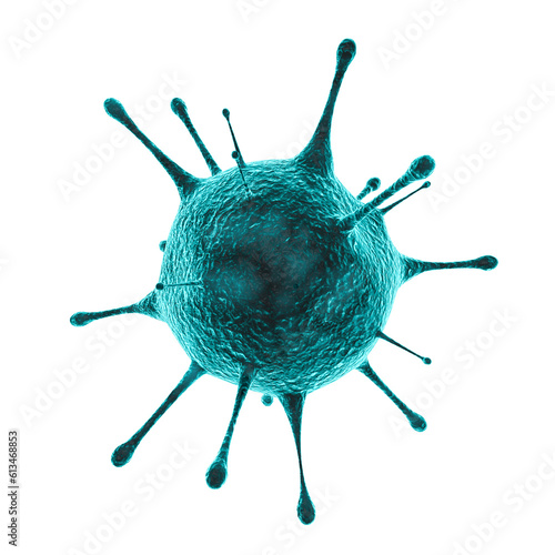 Microscopic Virus Cell, 3d rendering