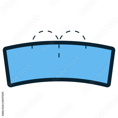 windshield with wiper fluid icon