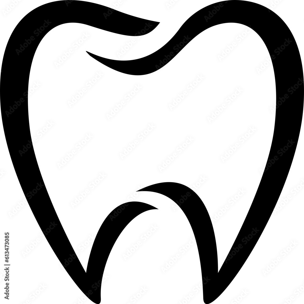 tooth outline, teeth line for graphic tooth outline, teeth line for graphic