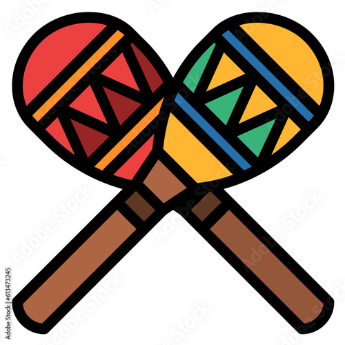 maracas music tropical nature summer