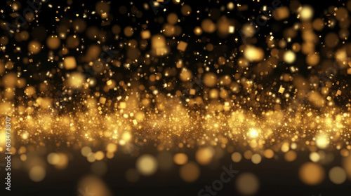 Abstract gold dust particle background