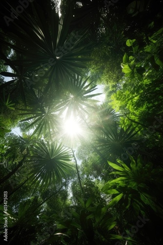 Exploring the Depths of the Dark Tropical Rainforest. Gen AI