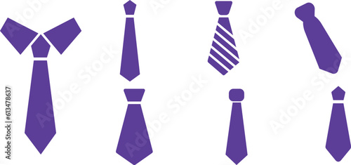 blue tie isolated on white